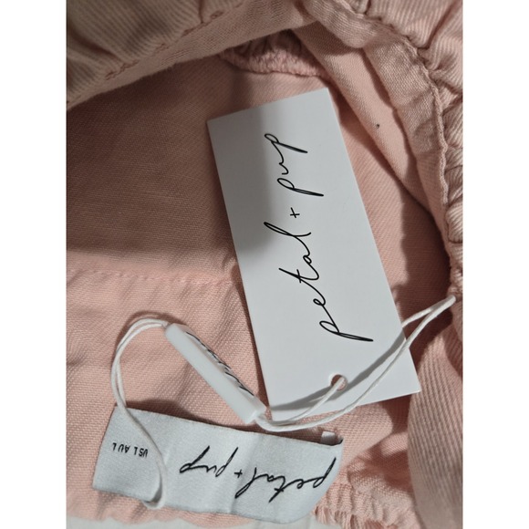 Petal + Pup Tiered Pink Denim Tank Size L NWT - Picture 4 of 5